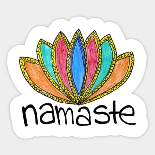 Namaste Zen Sticker